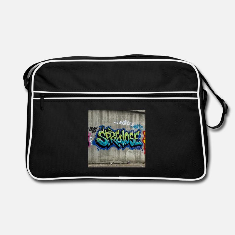 Graffiti Expression T-Shirt Retro Tasche