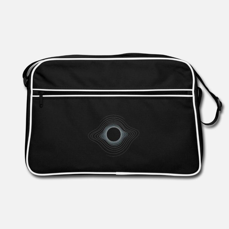 Event Horizon Minimal – Das perfekte schwarze Loch Retro Tasche