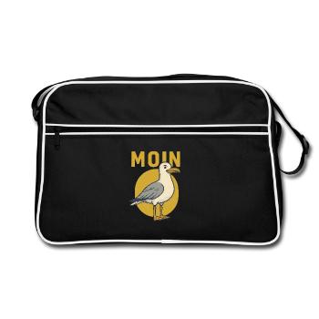 Moin Seagull - Sac Retro - noir/blanc - Devant