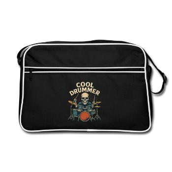 Cool Drummer - Retro Bag - black/white - Front
