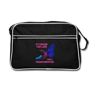 Neon Butterfly – Il n’est jamais trop tard - Sac Retro - noir/blanc - Devant