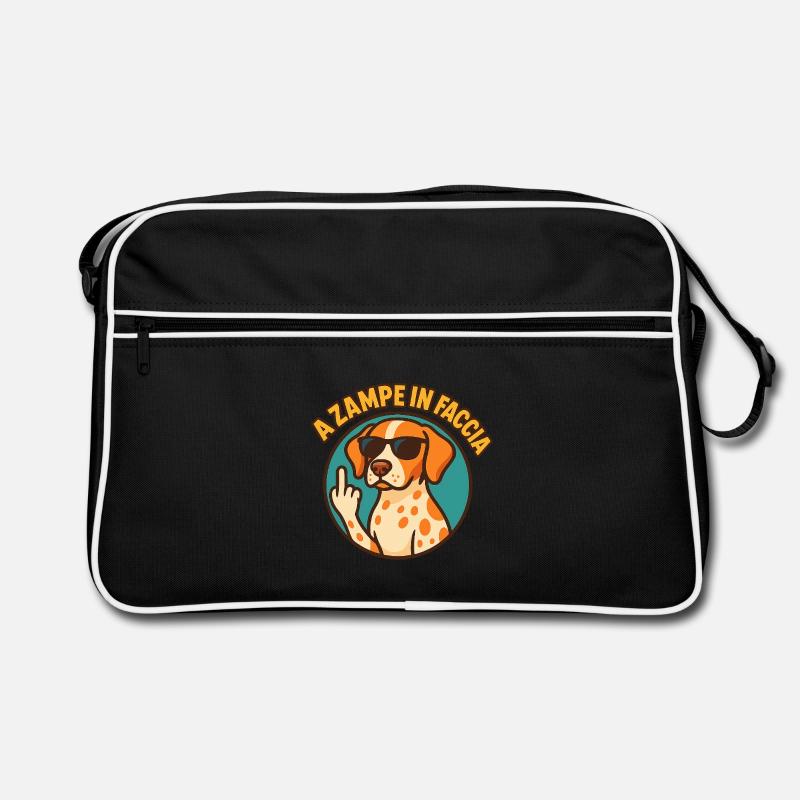 With paws in the face Retro Bag