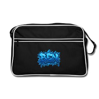 Graffiti  BEN Prénom cadeau idéal imprimable sur t - Sac Retro - noir/blanc - Devant
