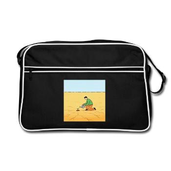 Seed of Hope in the Desert - Retro Bag - black/white - Front