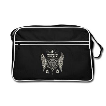 Voie de l’intuition de la magie moderne - Sac Retro - noir/blanc - Devant