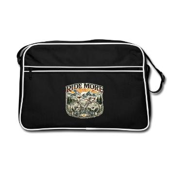 Ride More Club Cyclisme Rétro - Sac Retro - noir/blanc - Devant