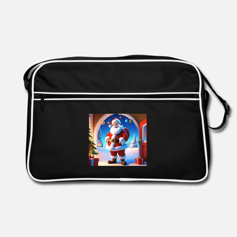 Dessin animé Joyeux Noël Saint-Nicolas Cadeau Sac Retro