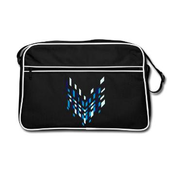Graphic arrow - Retro Bag - black/white - Front