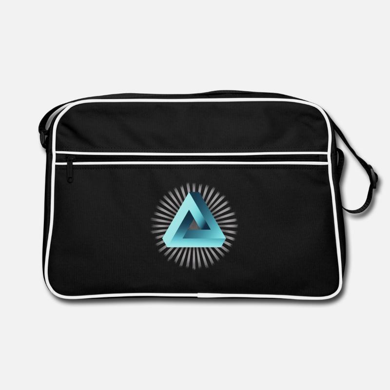Illusion Illuminati Optical Illusion Nerd Skate Retro Bag