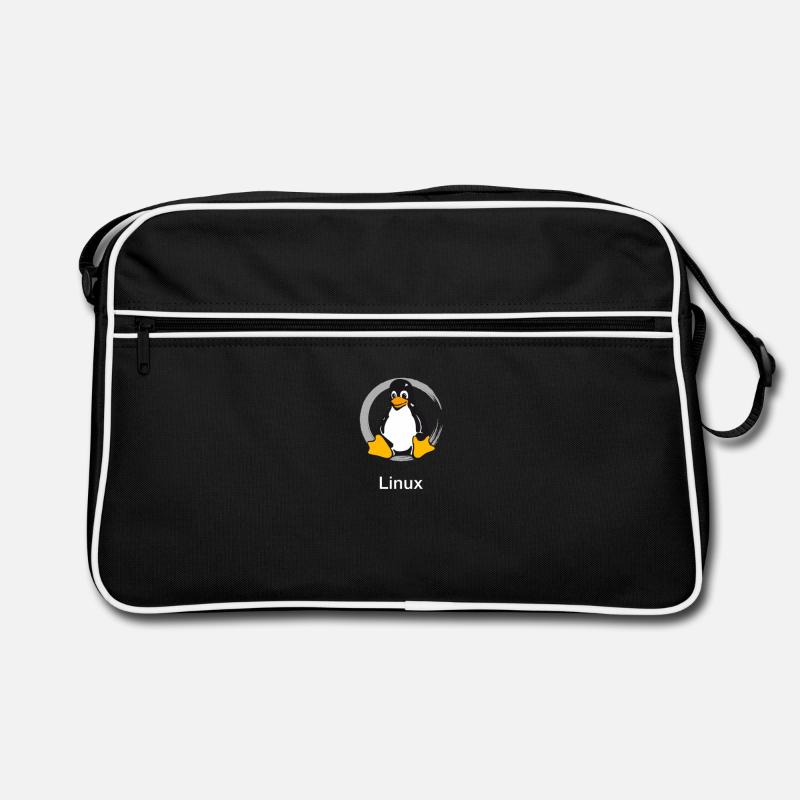 Ordinateur penguin nerd geek programmeur administrateur Sac Retro
