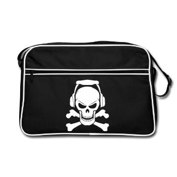 Skull Boxing Music Festival Metal Rock Party - Sac Retro - noir/blanc - Devant