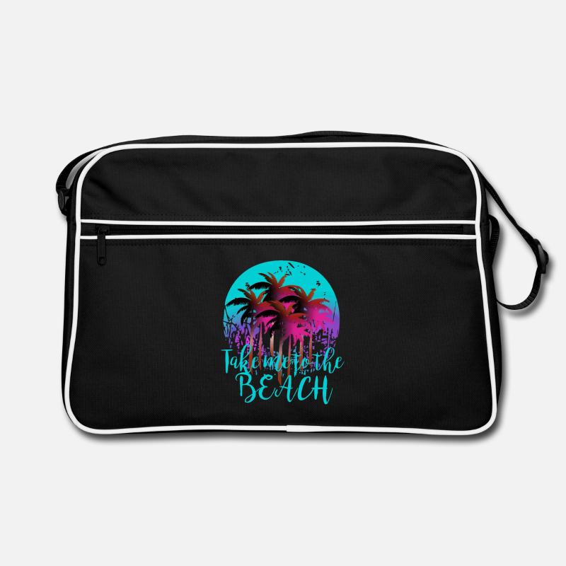 Summer, Take me to the beach Retro Bag