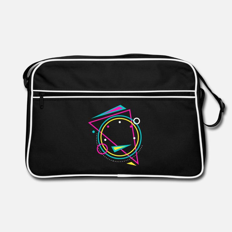 géométrie - Sac Retro - noir/blanc