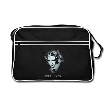 beethoven classique musique compositeur concert sourd pop - Sac Retro - noir/blanc - Devant
