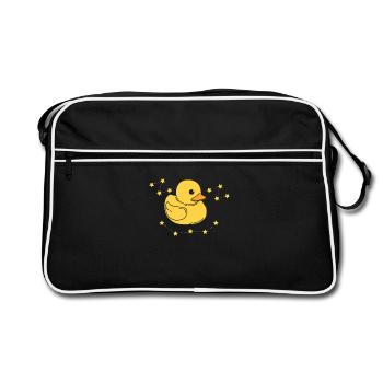 Bath Duck - Retro Bag - black/white - Front