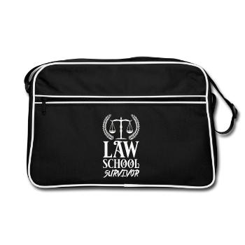 lawyer - Retro Bag - black/white - Front