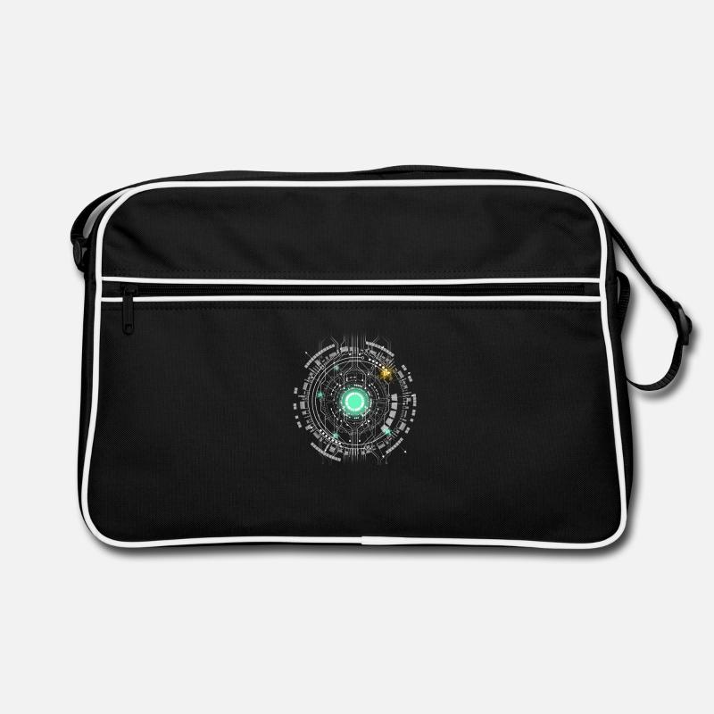 nerd CPU core ordinateur code pc carte spatiale Sac Retro