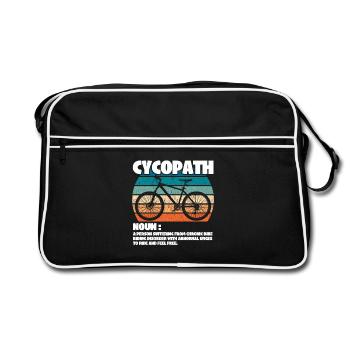Mountainbike Cycopath Substantiv - Retro Tasche - Schwarz/Weiß - Vorne