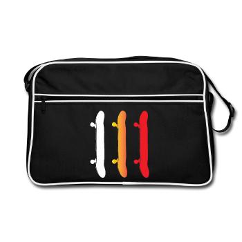 Skateboarding - Skateboards - Retro Bag - black/white - Front