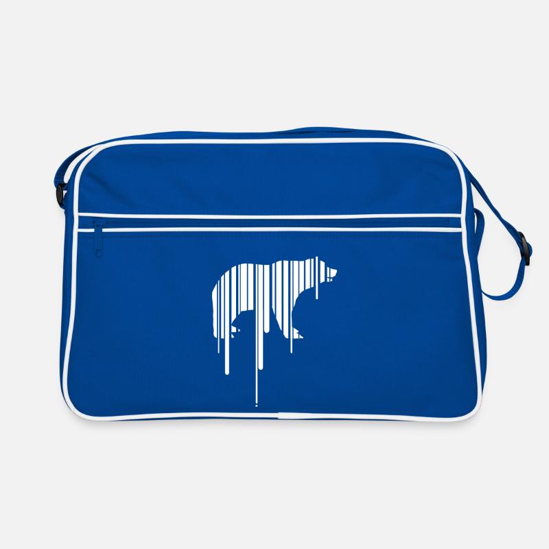 polar bear earth barcode save planet climate demo CO2 Retro Bag