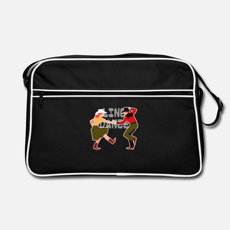 Line Dance - Retro Bag - black/white