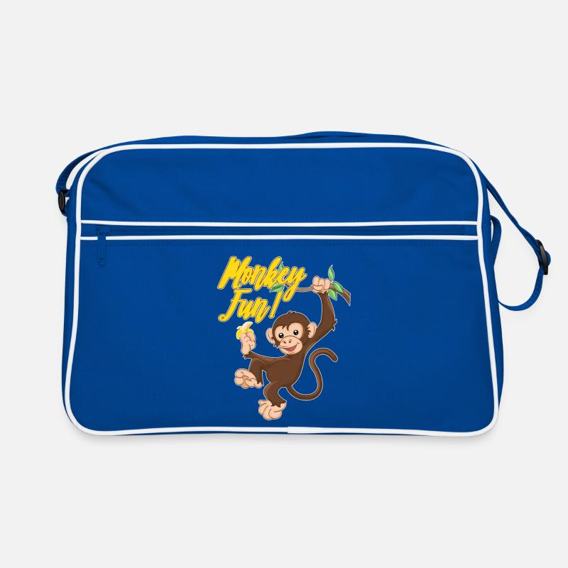 Monkey Fun Retro Tasche