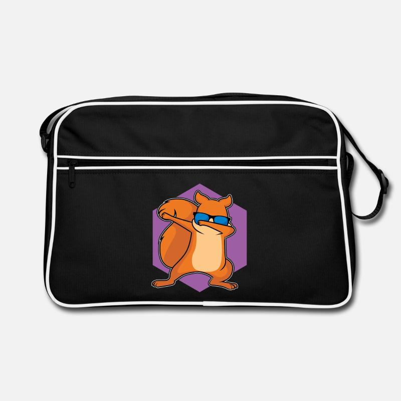 Tanzendes Eichhörnchen Retro Tasche