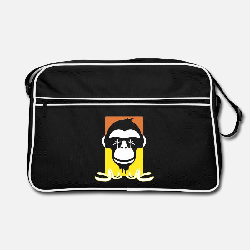 Lustiger Affe Retro Tasche
