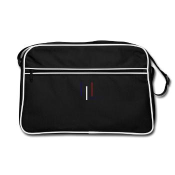 French patriot flag - Retro Bag - black/white - Front