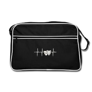 Battements de coeur Théâtre - Sac Retro - noir/blanc - Devant