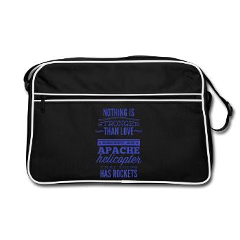 Nothing Is Stronger Than Love - Retro Bag - black/white - Front