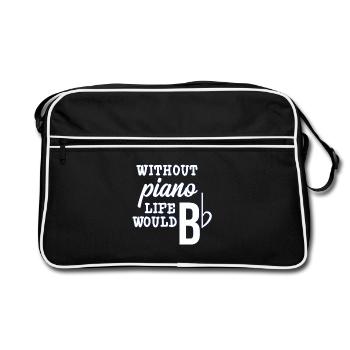 Classical music - Retro Bag - black/white - Front