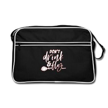 Balai de sorcière d'halloween - Sac Retro - noir/blanc - Devant