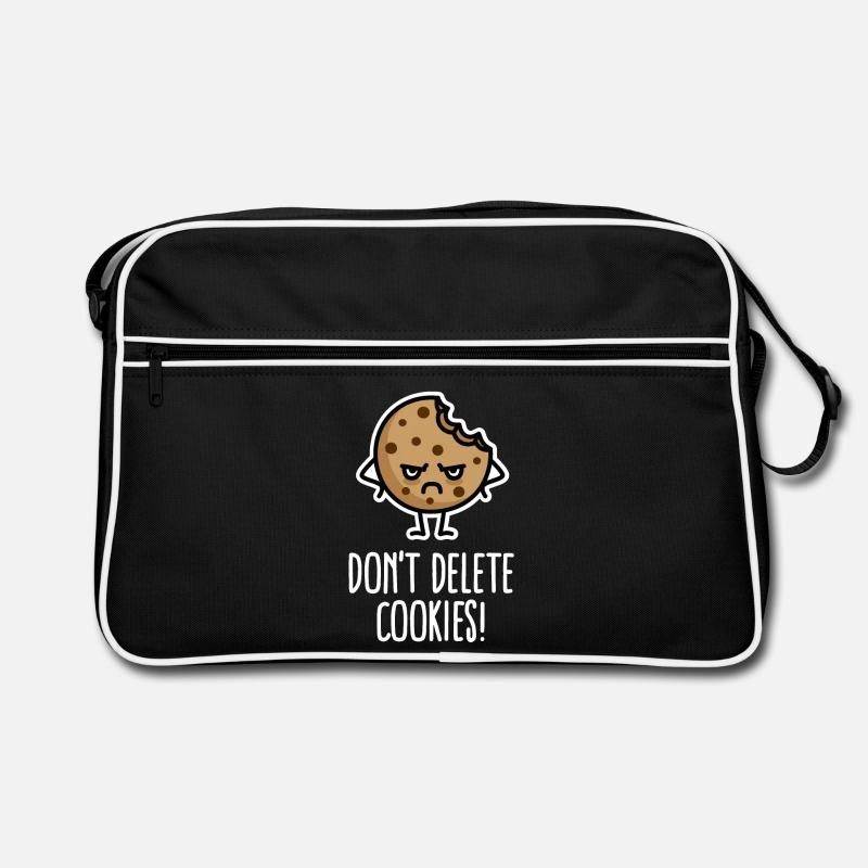 Do not delete cookies funny computer nerd humor Retro Bag