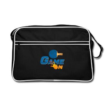 Jeu sur la flamme du tennis de table - Sac Retro - noir/blanc - Devant