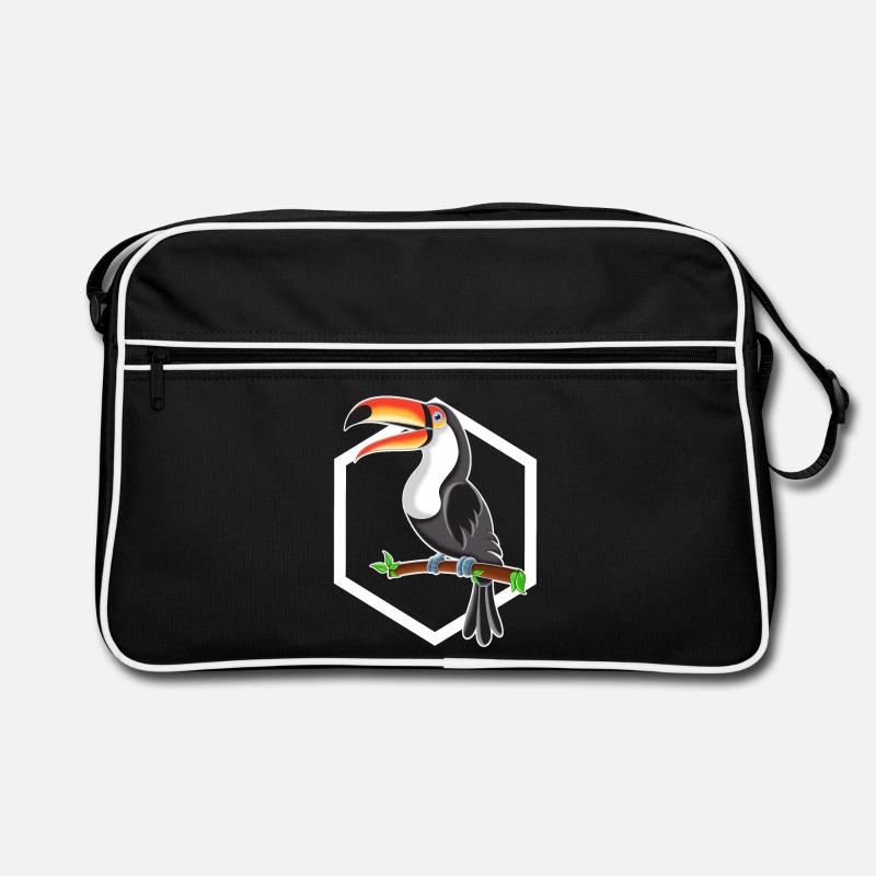 Tukan - Retro Tasche - Schwarz/Weiß