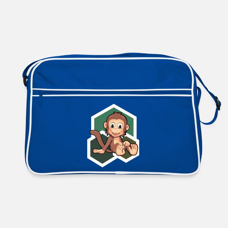 Süßes Äffchen Retro Tasche