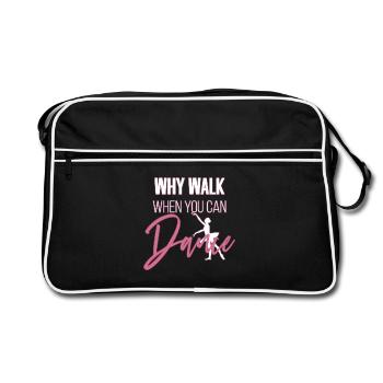 Ballerine - Sac Retro - noir/blanc - Devant