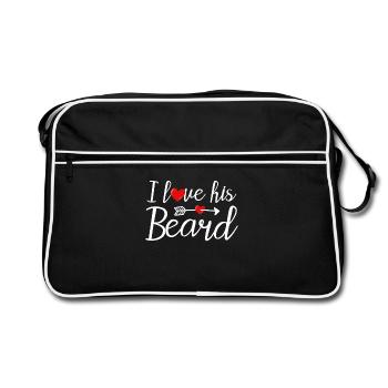 Bart Barbe Barbe Porte-barbe - Sac Retro - noir/blanc - Devant