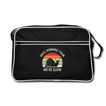 Vintage Marathon Snail Running Team - Retro Bag - black/white - Front
