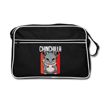 Chinchilla Pop Art Panel - Retro Bag - black/white - Front