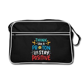 Chemist chemistry student - Retro Bag - black/white - Front