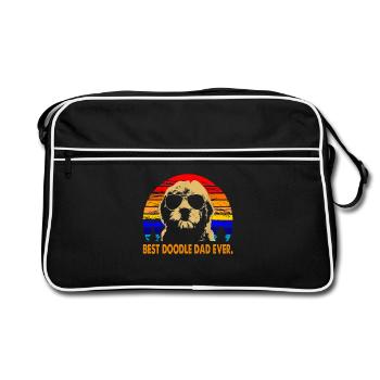 Mens Vintage Goldendoodle Dad Best Doodle Dad Ever - Sac Retro - noir/blanc - Devant