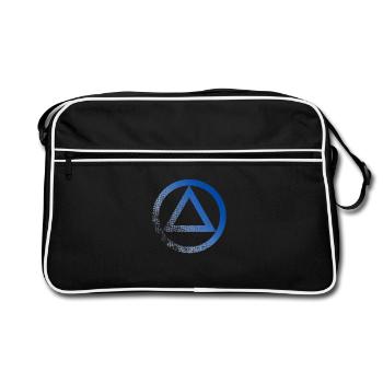 Logo symbole alcoolique anonyme AA NA anti alcool - Sac Retro - noir/blanc - Devant