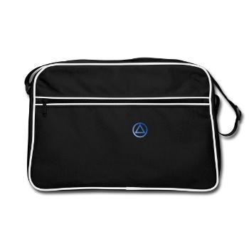 Logo symbole alcoolique anonyme AA NA anti alcool - Sac Retro - noir/blanc - Devant