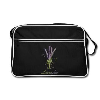 L’amour et la lavande – Lovender - Sac Retro - noir/blanc - Devant