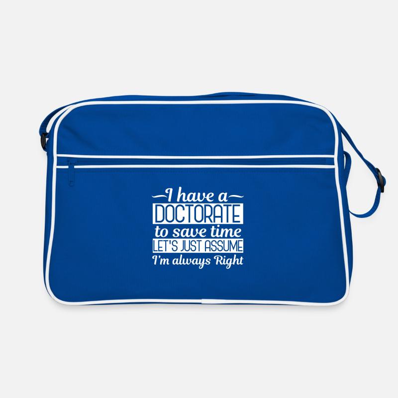 PhD student doctorate Retro Bag