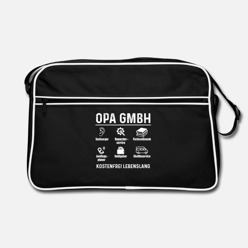 Opa Enkelkinder GmbH - Retro Tasche - Schwarz/Weiß