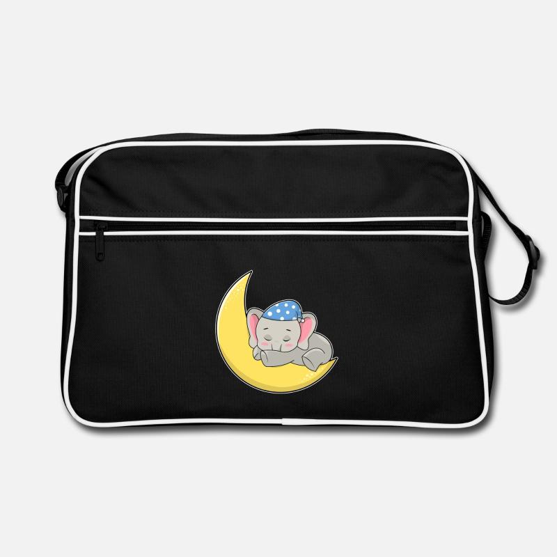 Lune éléphant Sac Retro