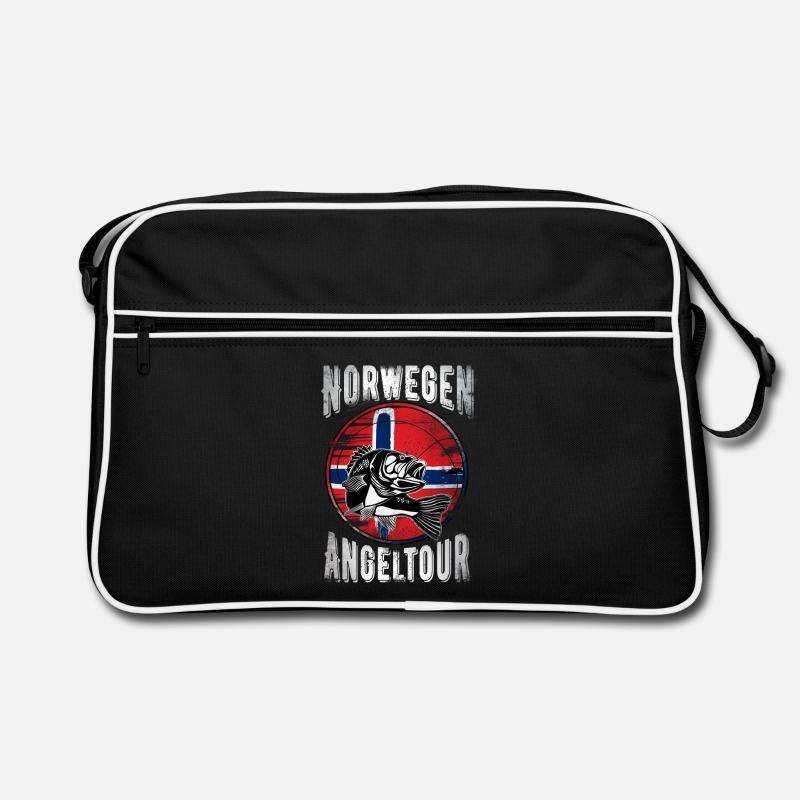Norwegen Angeltour Retro Tasche